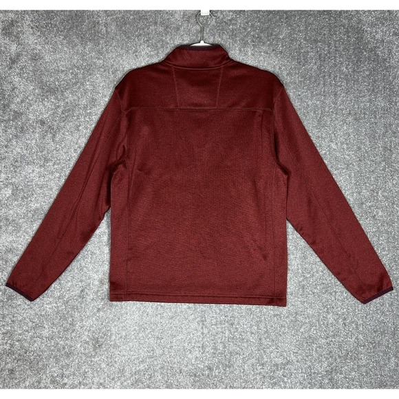 Greg Norman For Tasso Elba Shar 1/4 Zip Pullover Shirt Mens Size Small Red - Picture 2 of 7